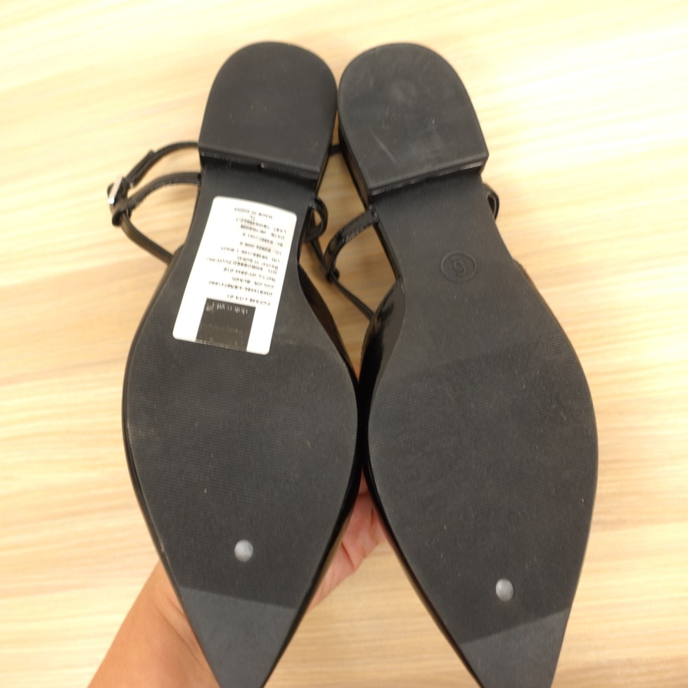 Slingback Flats Womens 6 Black 90s Indie Office Prep Pointed Toe DV Dolce Vita - Picture 7 of 8